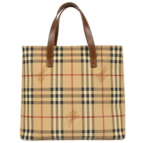 Burberry Beige House Check Handbag - Picture 1 of 10